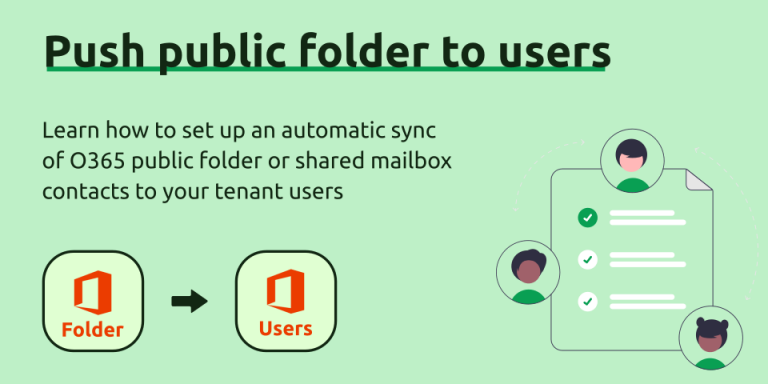 Syncing Office 365 Contacts From a Public Folder to User Mailbox Folders (One-to-Many Sync)