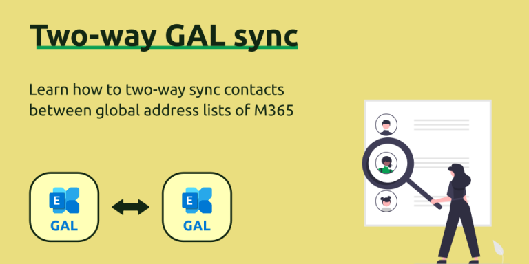 A simple two-way contact sync between Microsoft 365 GALs (Global address lists) in 2025