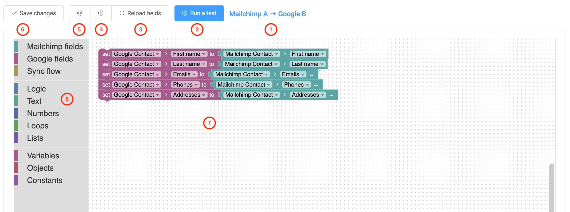 Custom field mapping